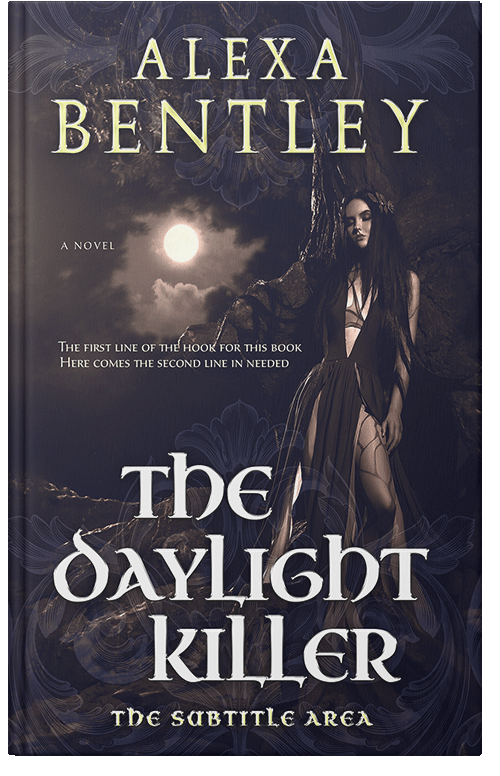 Front view of Premade Fantasy Book Cover - Steel Gray