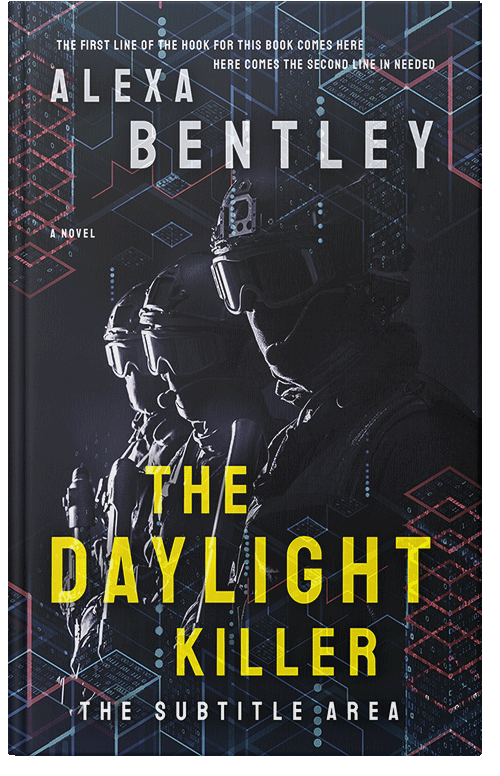 Front view of Premade Action & Adventure Book Cover - Steel Gray