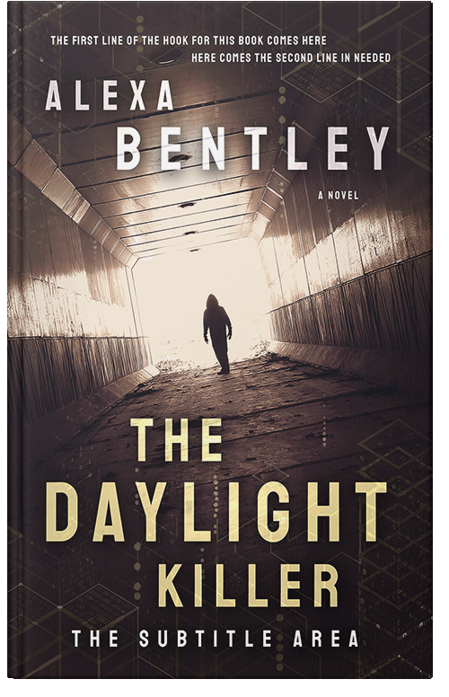 Front view of Premade Mystery & Thriller & Suspense Book Cover - Double Spanish White