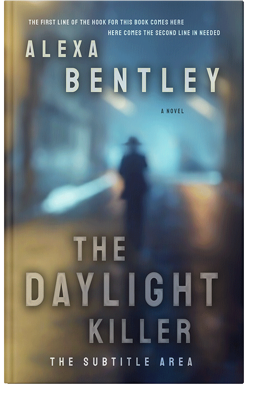 Front view of Premade Mystery & Thriller & Suspense Book Cover - Oxford Blue