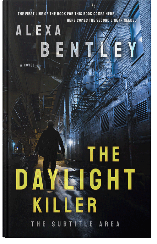 Front view of Premade Mystery & Thriller & Suspense Book Cover - Black