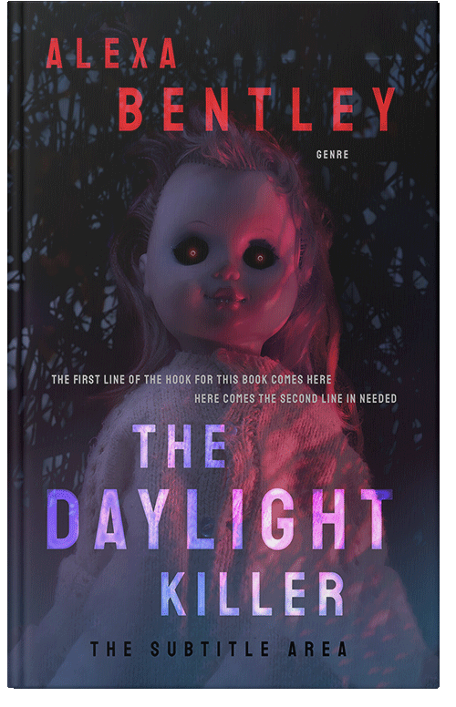 Front view of Premade Horror Book Cover - Steel Gray