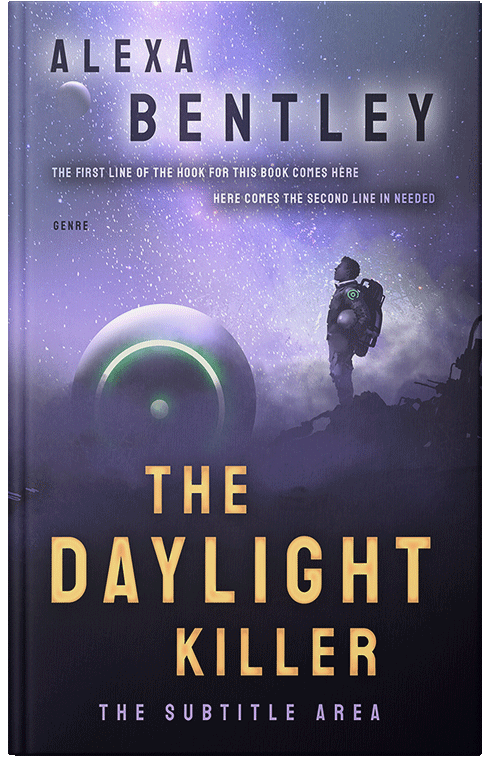 Front view of Premade Science Fiction Book Cover - Ebony Clay