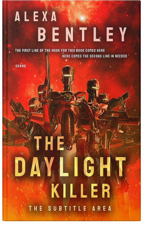 Front view of Premade Science Fiction Book Cover - Kenyan Copper