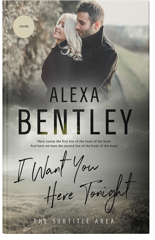 Front view of Premade Romance Book Cover - Lemon Grass