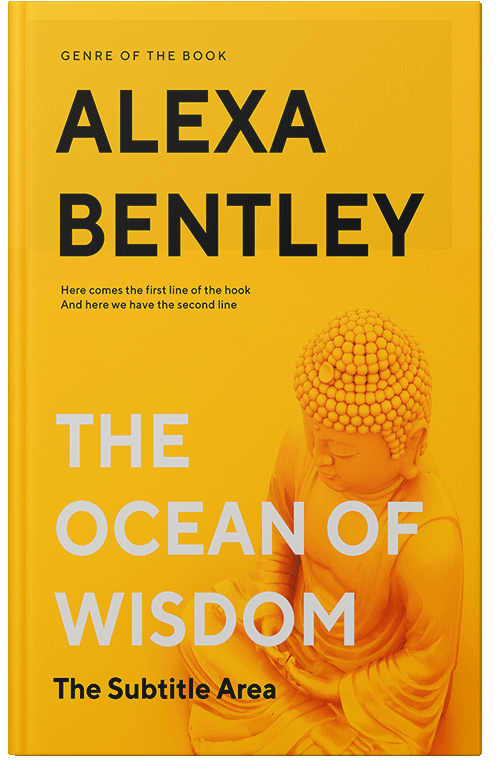 Front view of Premade Religion & Spirituality Book Cover - Selective Yellow