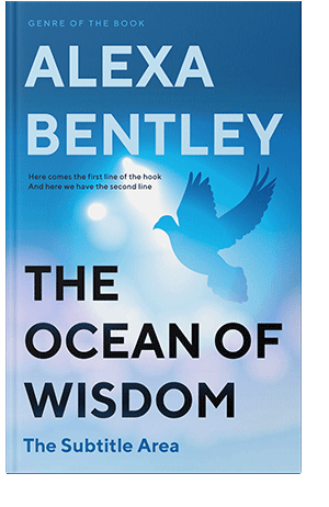 Pre Made Book Cover Tropical Blue