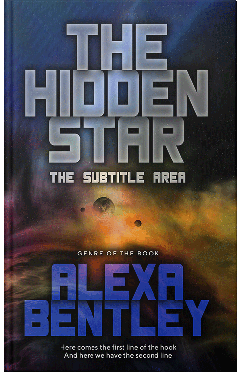 Front view of Premade Science Fiction Book Cover - Steel Gray