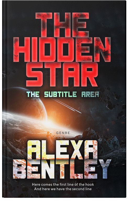 Front view of Premade Apocalyptica Book Cover - Cocoa Brown