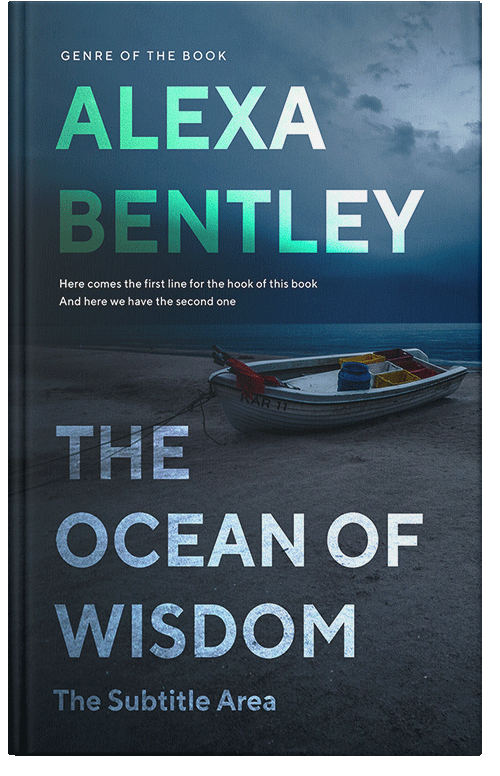 Front view of Premade Literary Fiction Book Cover - Te Papa Green