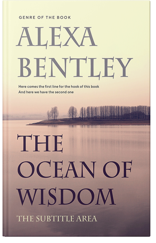 Front view of Premade Nature Book Cover - Stark White