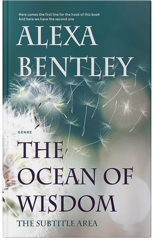 Front view of Premade Nature Book Cover - Celeste