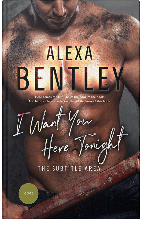 Front view of Premade Erotica Book Cover - English Walnut