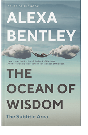 Pre Made Book Cover Powder Ash