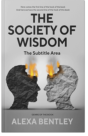 Premade Book Cover Silver