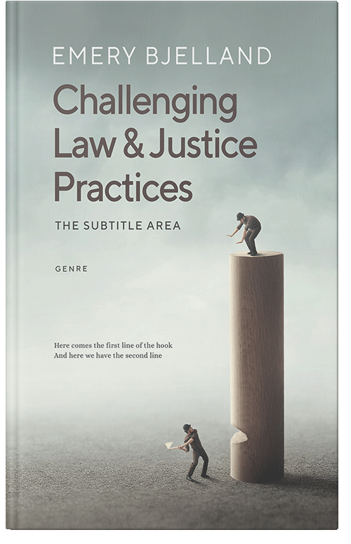 Front view of Premade Politics & Law & Society Book Cover - Pumice