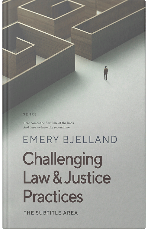 Front view of Premade Abstract Book Cover - Chicago