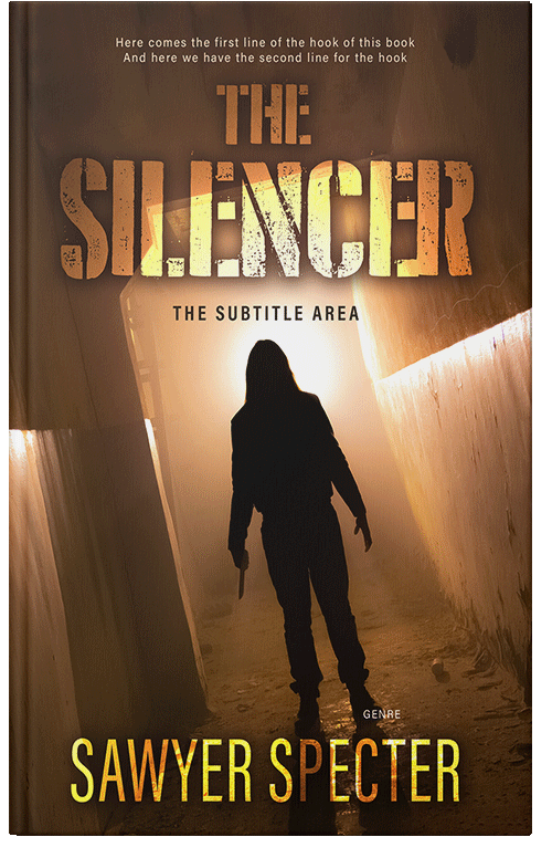 Front view of Premade Mystery & Thriller & Suspense Book Cover - Deep Oak