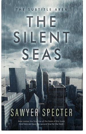 Premade Book Cover Oxford Blue