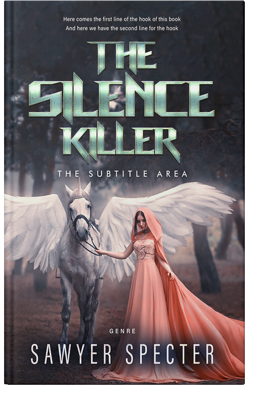 Front view of Premade Fantasy Book Cover - Clam Shell