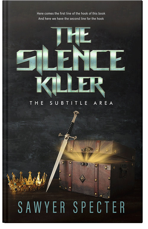 Front view of Premade Fantasy Book Cover - Cod Gray