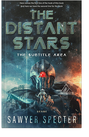 Pre Made Book Cover Outer Space