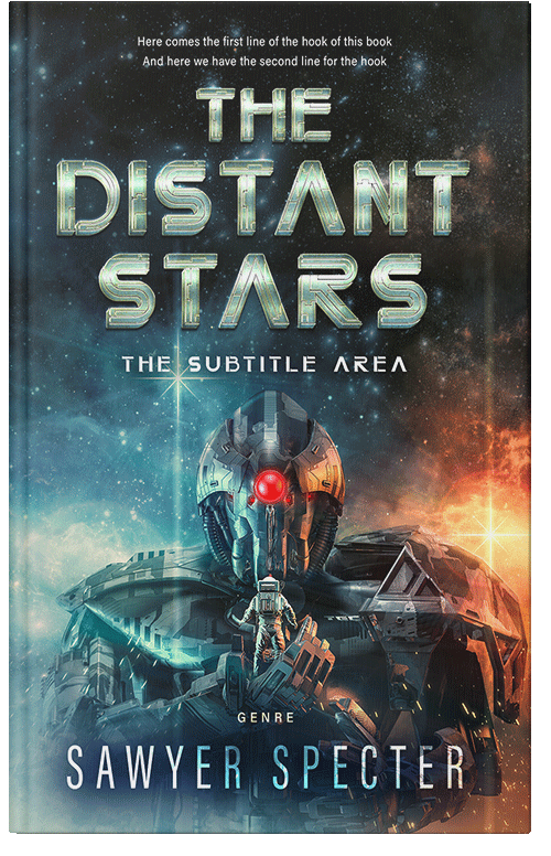 Front view of Premade Science Fiction Book Cover - Outer Space