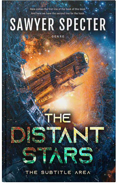 Front view of Premade Science Fiction Book Cover - Harvest Gold