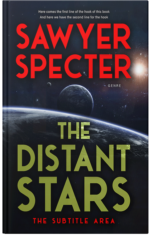 Front view of Premade Science Fiction Book Cover - Copper