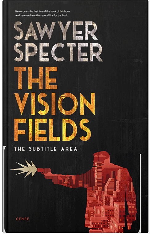 Front view of Premade Mystery & Thriller & Suspense Book Cover - Raw Sienna