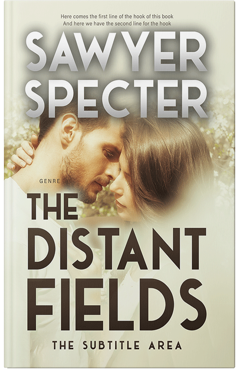 Front view of Premade Romance Book Cover - Satin Linen