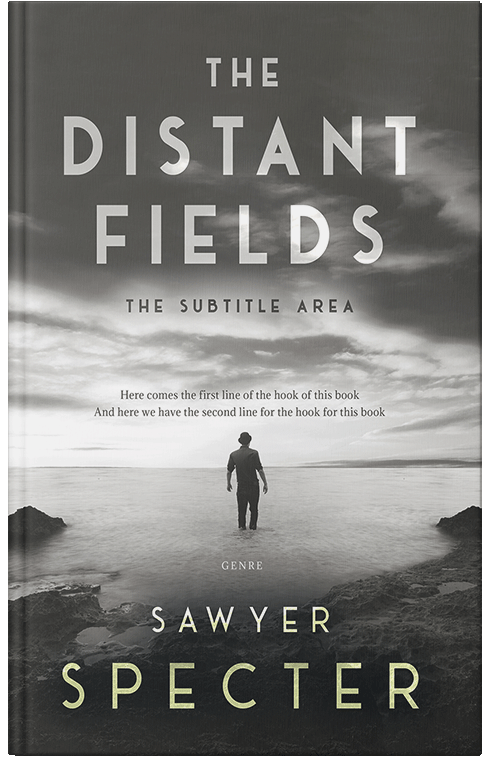 Front view of Premade Mystery & Thriller & Suspense Book Cover - Quill Gray