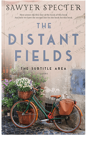 Pre Made Book Cover Swirl