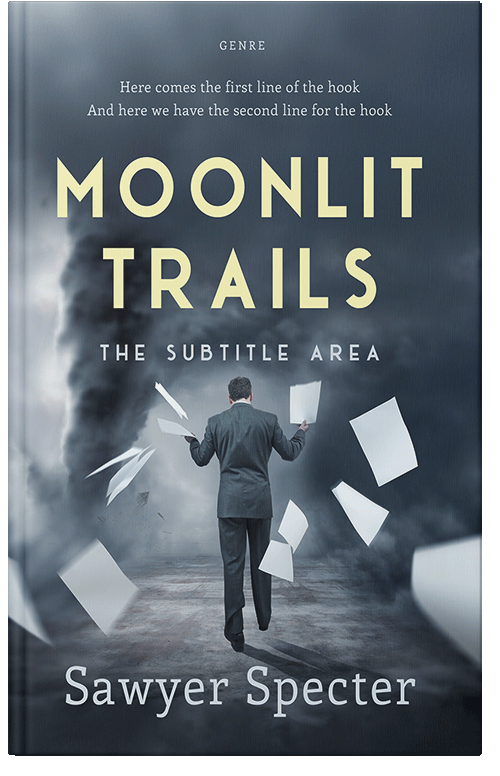 Front view of Premade Business Book Cover - Oxford Blue