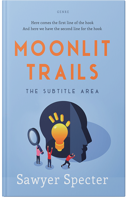 Front view of Premade Business Book Cover - Cornflower