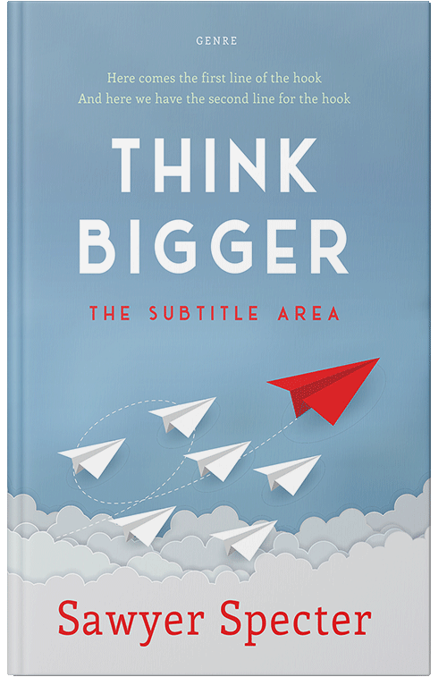 Front view of Premade Business Book Cover - Glacier