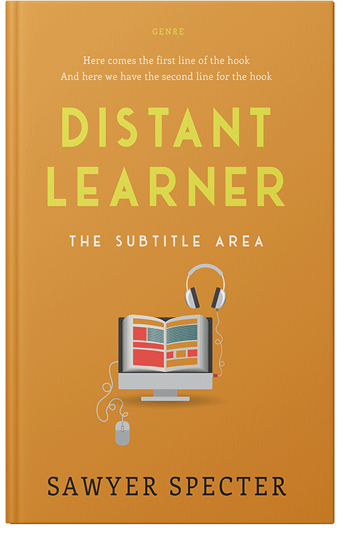 Front view of Premade Business Book Cover - Fire Bush