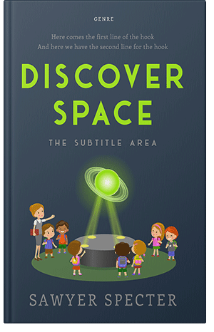 Premade Book Cover Limed Spruce