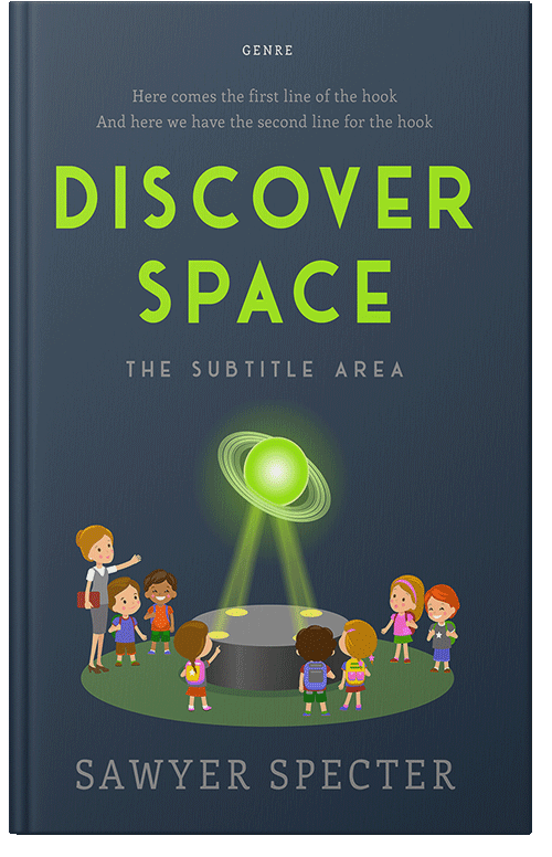 Front view of Premade Education Book Cover - Limed Spruce