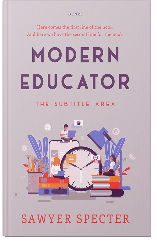 Front view of Premade Education Book Cover - Lola