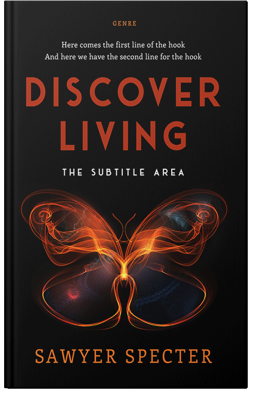 Front view of Premade Self-Improvement & Self-Help Book Cover - Orange Roughy