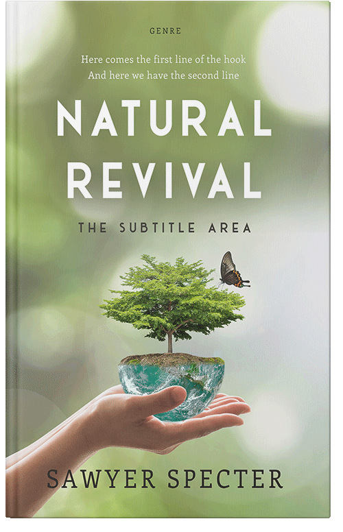 Front view of Premade Science & Nature Book Cover - Sage