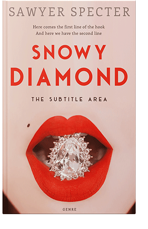 Pre Made Book Cover Almond