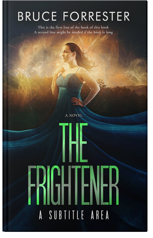 Front view of Premade Surreal Book Cover - Woodsmoke