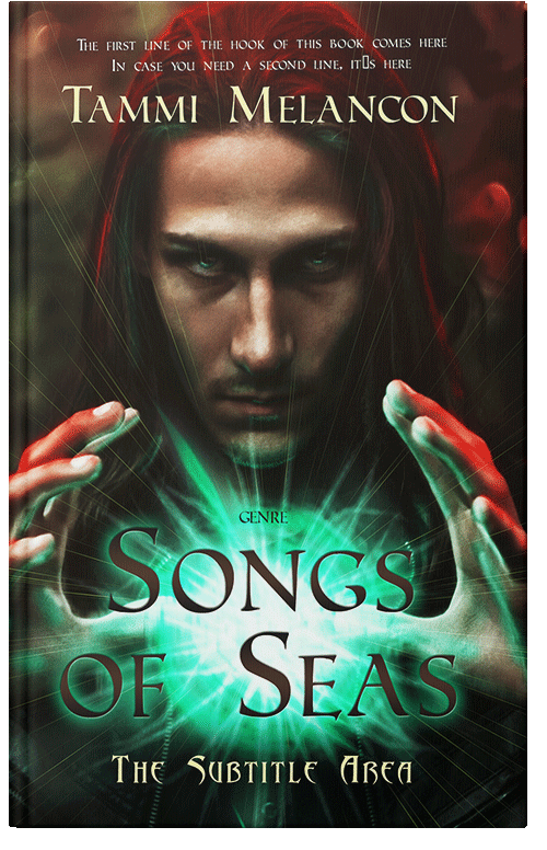 Front view of Premade Fantasy Book Cover - Rangoon Green