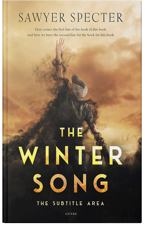 Front view of Premade Surreal Book Cover - Cod Gray