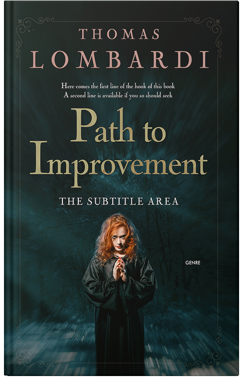 Front view of Premade Teen & Young Adult Book Cover - Black Bean