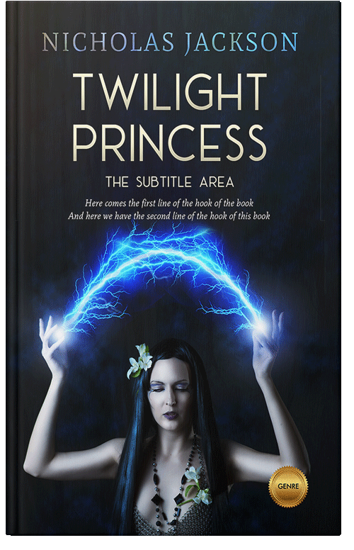 Front view of Premade Fantasy Book Cover - Vulcan