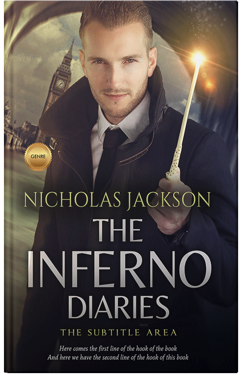 Front view of Premade Fantasy Book Cover - Mongoose