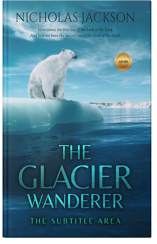 Front view of Premade Nature Book Cover - Blumine